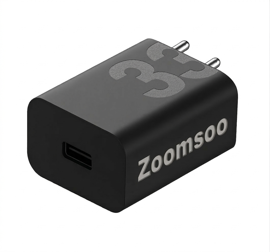 Zoomsoo 33W TurboPower USB-C Fast Charging Adapter - Black
